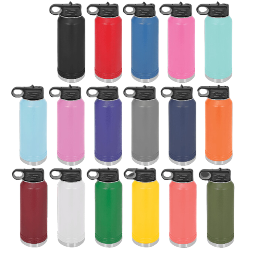 32 oz water bottle - Laser engraved & Personalized
