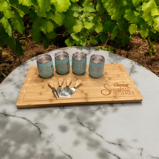 Engraved Bamboo Drip Ring Charcuterie Boards