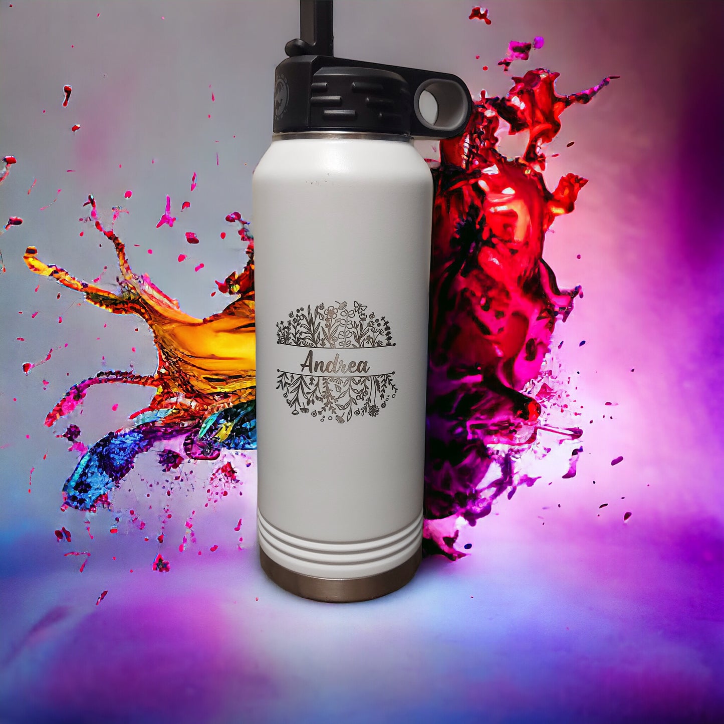 32 oz water bottle - Laser engraved & Personalized